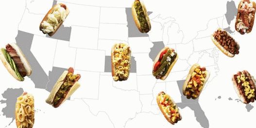 Fénykép 50 hot dog-ból az amerikai államokban