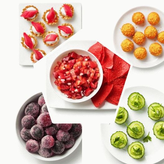 Fénykép 50 élénk színű snackről: egészséges snack