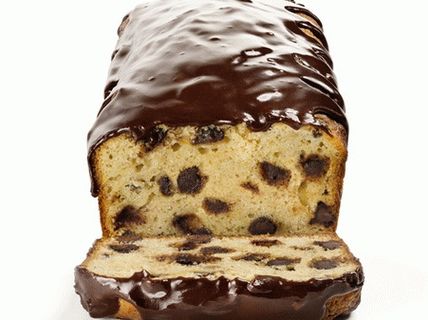Fénykép egy banán muffin csokoládéval és jegesedéssel