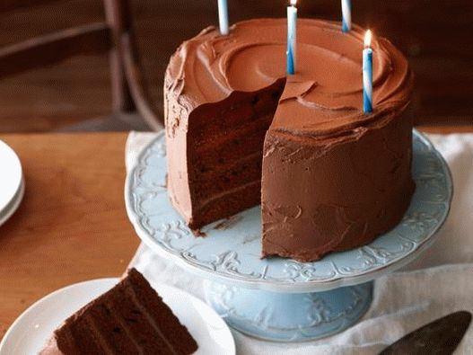 Photo Big Chocolate Birthday Cake