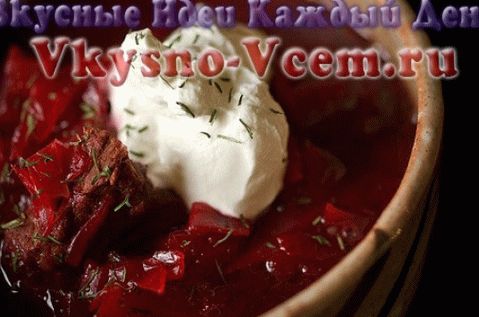 Házi borscs hússal télen