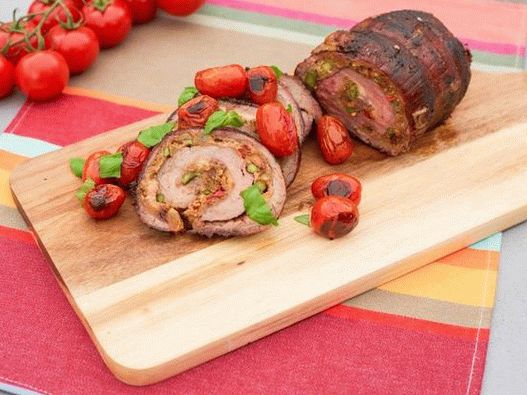 Photo Braciola: marhahús tekercs töltve