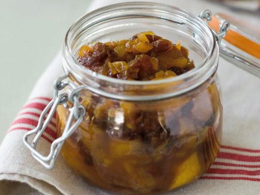 Fotó az alma- és áfonya-chutney-ról