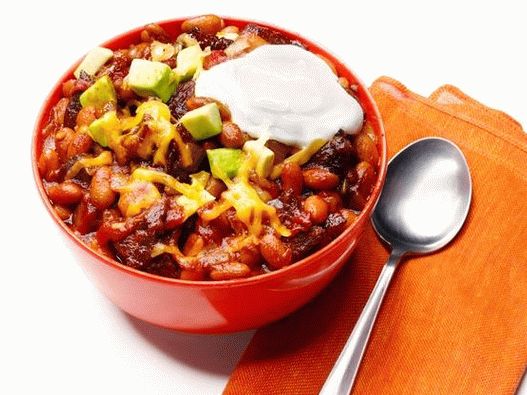 Fénykép chili con carne babról