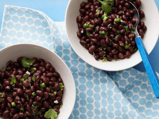 Fotós fekete bab, sült chili paprikával