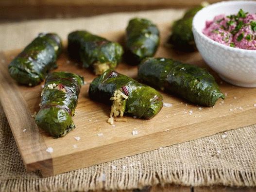 Dolma fényképe (töltött szőlőlevél)