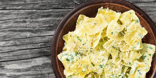 Fotó házi készítésű Ravioli Ricotta-val