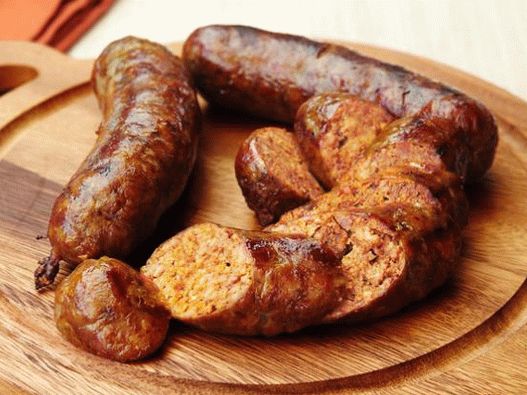 Fotó házi készítésű Chorizo ​​kolbász