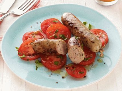 Fotó házi csirke és feta kolbász