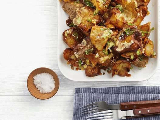 Fotó dupla sült burgonyával, aranybarna