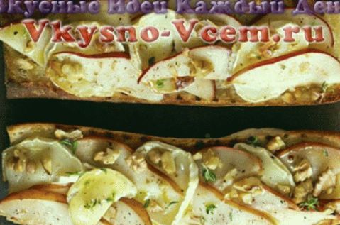Francia baguette recept körtével és sajttal