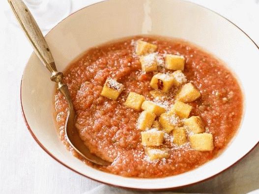 Fénykép Cherry Tomato Gazpacho és Chili Peppers