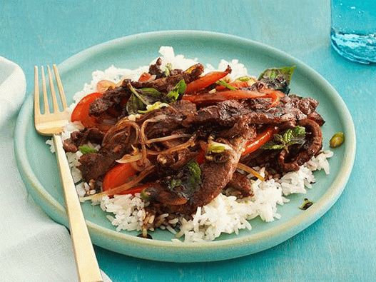 Fotó Thai marhahús fűszeres menta szószban