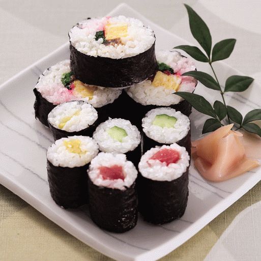 Fénykép Hosomaki Sushi (egyszerű tekercsek)