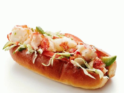 Fénykép egy hot dog homárral az Egyesült Államok délnyugati részéről