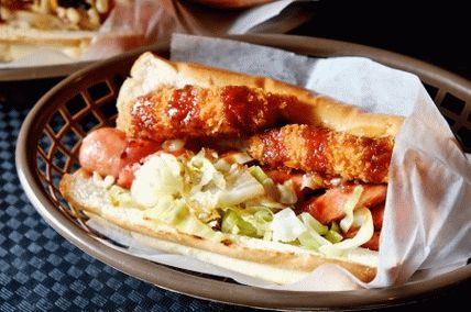 Fénykép egy hot dog olasz stílusban