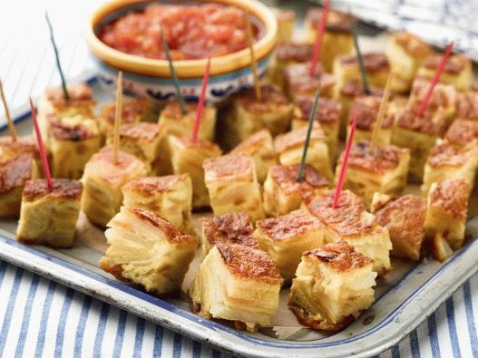 Photo spanyol Tortilla Canapes