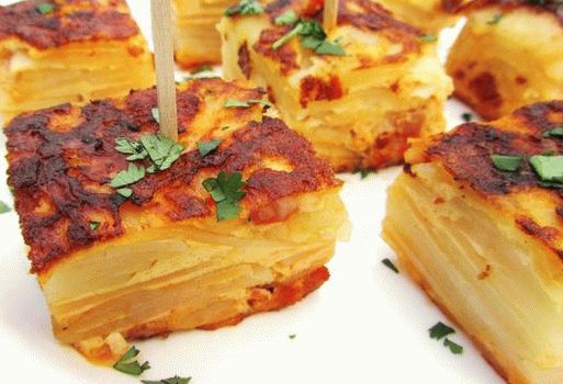 Fotó spanyol tortilla (omlett burgonyával)