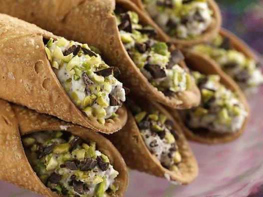 Fénykép Cannoli ricotta és csokoládé chips