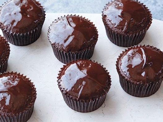Fotó Cupcake csokoládé jegesedéssel