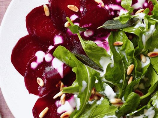 Fotó cékla carpaccio sóban