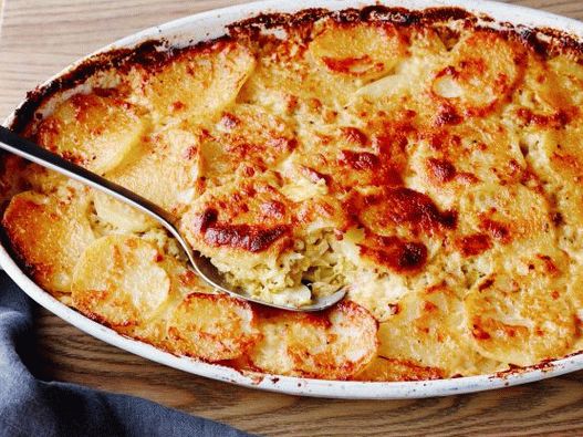 Fotóburgonya gratin kelkáposzta