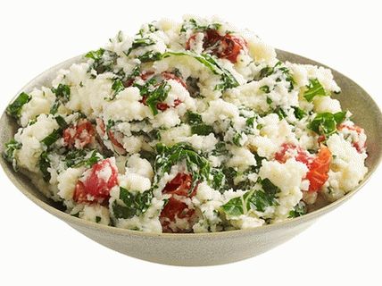 Fénykép burgonyapürével sajttal és mangánnal