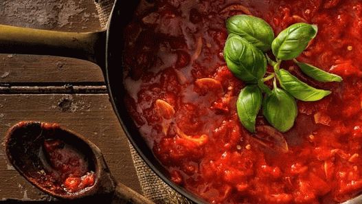 Fotók klasszikus marinara szósz