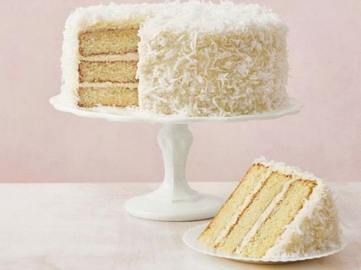 Fotókókuszdió torta tejszínnel