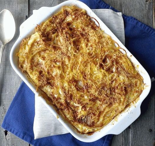 Photo Kugel tésztából túrós