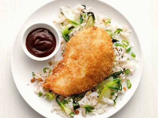 Fénykép katsu csirke gyömbér rizzsel