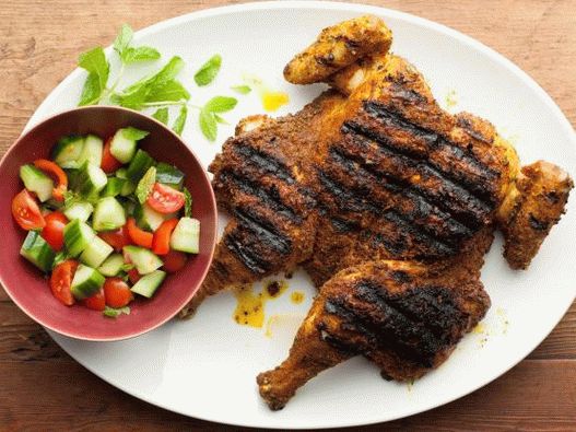 Fotó grillezett csirkével curryvel