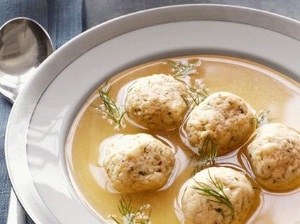 Fotócsirke-állomány matzo gombócokkal