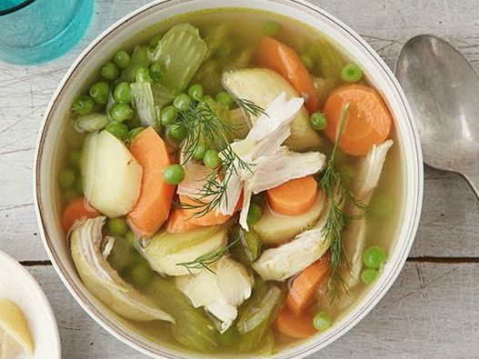 Fotó Curry Chicken Soup egy lassú tűzhelyben