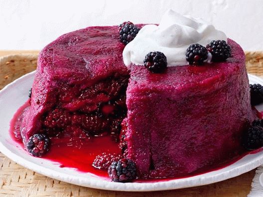 Photo Summer Blackberry Kenyér puding