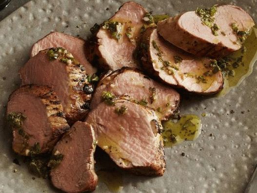 Sertés szűzpecsenye chimichurri szószban
