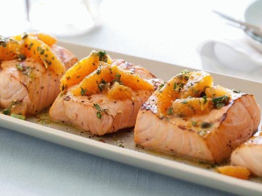 Lazac citrus salsa verde szósszal
