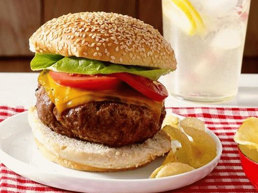 Nagy hamburger pogácsák