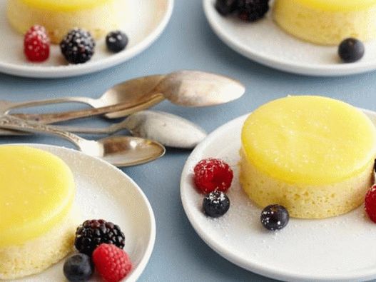 Ételfotózás - citrom puding