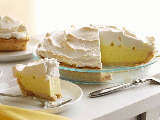 Ételfotózás - Citromos fagylalttorta légies fehérje jegesedéssel
