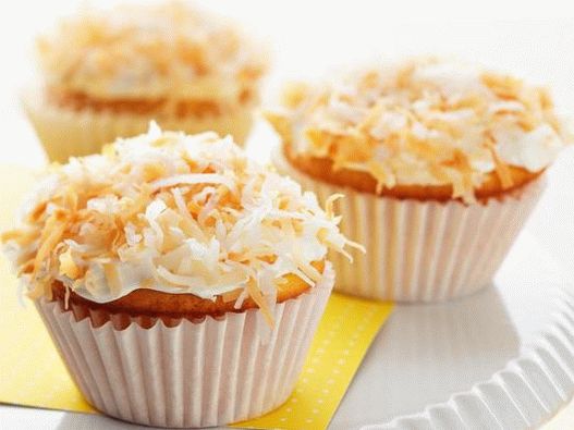 Ételfotózás - Kókuszdió cupcakes citrom töltéssel