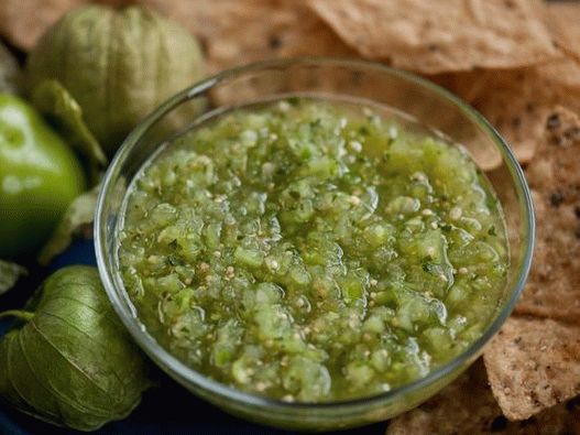 Növényi fizalis salsa szósz (salsa verde)