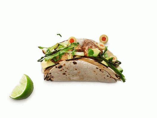 Tacos hal-mahi-mahi (corifen) és citrusfélékkel