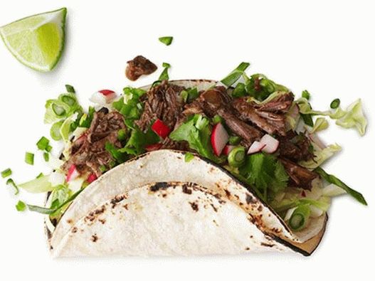 Tacos, lédús barbacoa marhahús