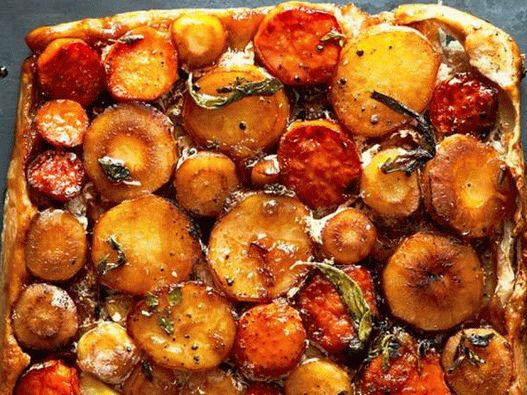 Édes burgonya és pastinaki torta taten