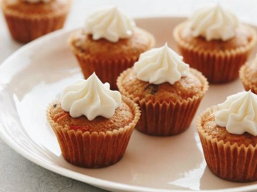 Fotó sárgarépa-alma mini cupcakes