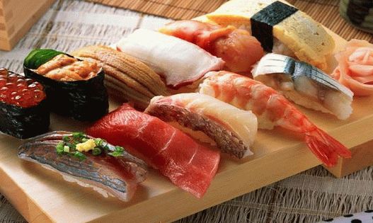 Fénykép Nigiri sushi-ból hallal