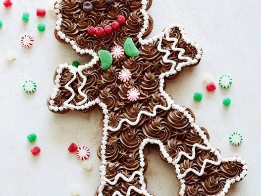 Cupcakesből készült mézeskalács ember
