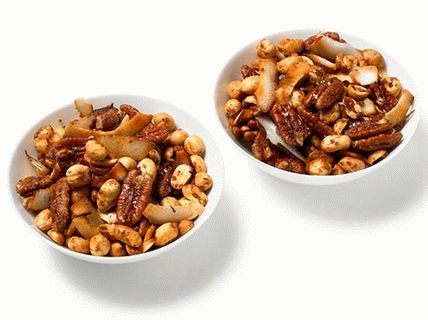 Fotó dió kókuszdióval sütve, garázs masala