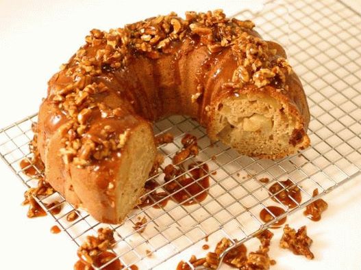 Az étel fényképe - Cupcake bandit almával és karamellel